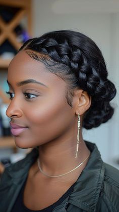 Bold and Beautiful: 25 Dutch Braid Hairstyles for Black Hair Braid Crown Black Hair, Dutch Braids On Natural Hair, Wedding Hairstyles For Braids, Two Braid Updo, Dutch Braid Black Women, Crown Braid Black, Natural Hairstyle Wedding, Crown Braids For Black Women, Black African Hairstyles