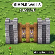 the simple walls castle is shown in this game