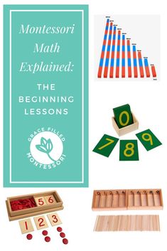 montessoi math explanation the beginning lessons for children to learn how to use them