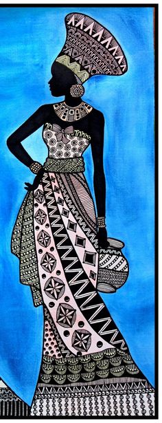 Zetangle art 
Mandela art Zantangle Art, Art Buddha, African Women Art, Boho Art Drawings, African Paintings, Afrique Art, Mandala Art Therapy, Afrikaanse Kunst, African Art Paintings