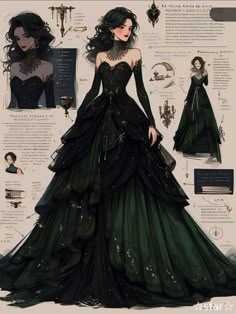 Vestidos Anime, Dress Illustration, 파티 드레스, Old Fashion Dresses, Fantasy Dresses, Dress Design Sketches