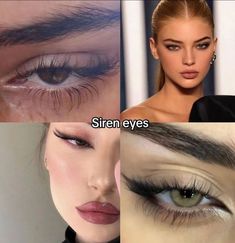 Siren eyes example Types Of Makeup Looks, Siren Eyes, Makeup Themes, Tanned Makeup, Cute Eye Makeup, Swag Makeup, Types Of Makeup, Cute Makeup Looks