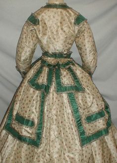 1860s Women, Era Dresses, 19th Century Clothing, Historical Clothes, Historic Clothing, Century Clothing