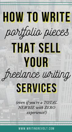 the words how to write paralla pieces that sell your freelance writing services