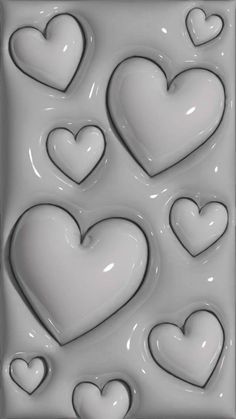 a cookie sheet with hearts on it