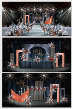 an image of a stage set up for a wedding