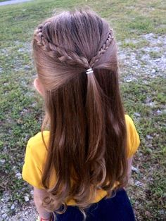 easy little girl hairstyles, toddler braided hairstyles, hairstyles for kindergarteners, easy toddler hairstyles, braid for kindergarteners Simple Braid Hairstyles For Kids, Easy Hairstyles For Preschoolers, Simple Girls Hairstyles Kids, Simple Kid Hairstyles, Short Hairstyle Kids, Simple Cute Hairstyles For Kids, Simple Girl Hairstyles Kids, Kids Hairstyles Short Hair, Little Kid Hairstyles