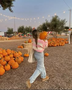 A Pumpkin, Pumpkin Patch, Pumpkins, Walking