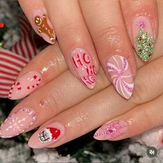 Christmas Nail Designs, Christmas Nail, Christmas Nail Art, Gorgeous Nails