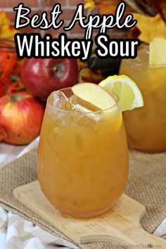 the best apple whiskey sour recipe