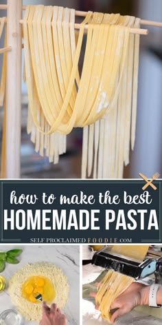 how to make homemade pasta Homemade Noodles Kitchenaid, Homemade Pasta By Hand, Fettichini Noodle Recipes, Kitchenaid Pasta Recipe, Best Homemade Pasta, Homemade Pasta Noodles, Make Homemade Pasta, Noodle Recipes Homemade, Homemade Fettuccine