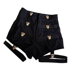 Details: Look confident and fierce AF in our Leopard Button High Waisted Shorts featuring a black strapped garter and metal button embellishment on front of these sikk shorts Edgy High-waisted Shorts For Club, Edgy Black Shorts With Belt Loops, Edgy Party Bottoms With Belt, Edgy Bottoms With Belt For Party, Punk Style Short Bottoms For Club, Edgy Short Bottoms For Club, Punk Style Shorts For Night Out, Edgy High Waist Shorts With Belt Loops, Edgy Short Bottoms With Belt Loops