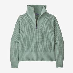 Patagonia Women's Recycled Wool-Blend 1/4-Zip Sweater Half-zip Fall Outdoor Sweater, Half-zip Fall Sweater For Outdoor, Patagonia Half-zip Winter Outerwear, Patagonia Winter Half-zip Outerwear, Patagonia Half-zip Fall Outerwear, Winter Uniform, Patagonia Sweatshirt, Trust The Universe, Wool Sweaters Womens