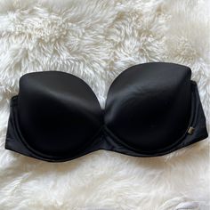 Victoria Secret Strapless Multiway Bra, 36dd. Like New, Never Worn. Padded, From The Very Sexy Collection Strapless Party Bra With Padded Cups, Strapless Partially Lined Bra For Parties, Strapless Bra With Removable Pads For Evening, Elegant Bandeau Bra For Night Out, Solid Underwire Bra For Night Out, Strapless Bra For Night Out, Strapless Evening Bra, Victoria's Secret Padded Bra For Night Out, Black Padded Bra For Night Out