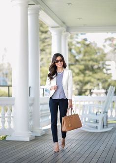 The Best Professional Work Outfit Ideas 34 Casual Work Outfit Spring, Work Outfit Office, Makeup Tip, Office Wardrobe, Office Casual Outfit, Outfit Chic, Office Outfit