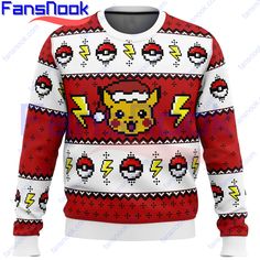 Spread Holiday Cheer with Christmas Pikachu in This Festive Ugly Sweater! Discover the Perfect Pokemon Ugly Christmas Sweater for Festive Celebrations If you’re a fan of Pokemon and looking to add some holiday cheer to your wardrobe, then look no further! At Fansnook, we have the perfect solution for you – the Christmas Pikachu Anime [...] Pokemon Christmas Shirt, Christmas Pokemon Art, Christmas Pikachu, Nightmare Before Christmas Doctor, Pokemon Anime Characters, Pokemon Movies, Stitch Toy, Pokemon Anime, Holiday Attire