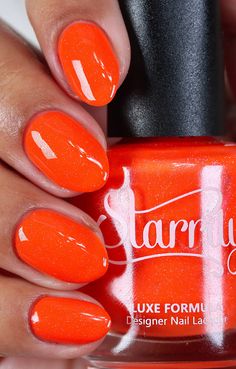 Cake Makeover, Cruelty Free Nail Polish, Neon Nail Polish, Orange Nail Polish, Orange Neon, Holographic Nail Polish, White Nail Polish, White Nail