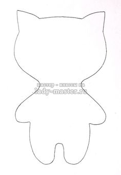 a cut out of a teddy bear with the shape of it's head and chest