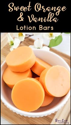 Sweet Orange and Vanilla Lotion Bars Body Butter Bars Recipe, Home Made Soap Recipe For Beginners, Diy Self Care Products, Homemade Soap Recipes For Beginners, Food To Sell, Vanilla Lotion, Diy Lotions