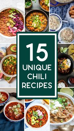 15 unique chili recipes that are easy to make