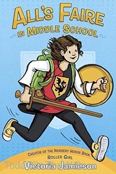 the book cover for all's fair in middle school by victoria jamesonson, illustrated by