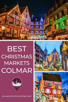 christmas markets in collage with the words best christmas markets collage