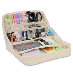 PRICES MAY VARY. This pen case has a large opening design of 90 °, which is easy to take out items. The appearance is made of high-quality canvas material, which is durable. Stationary Pencil Case, Merry Chrysler, Pencil Case Organizer, Art Shopping, Cute Pencil Case, Pencil Organizer, Small Journal, College Essentials, Opening Design