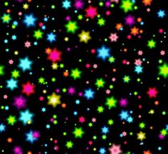 colorful stars on a black background with no image to describe in the bottom right corner