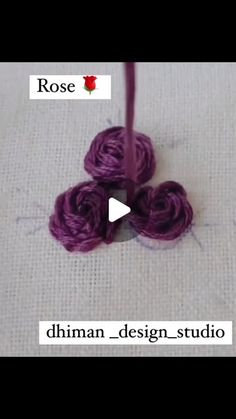 the video shows how to crochet with yarn