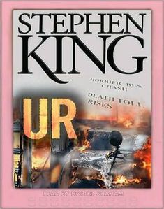 the cover of stephen king's book ur, which is in pink and black