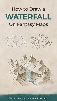 how to draw a waterfall on fantasy maps