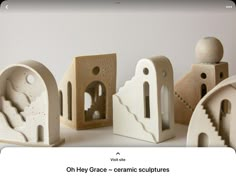 an image of some type of architecture made out of clay