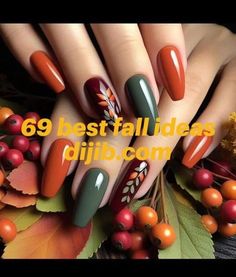 Fall Nail Art, Fresh Look, Blooming Flowers