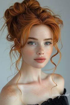 Red And Copper Hair, Women With Freckles, Korean Makeup Tips, Blonde Hair Transformations, Red Haired Beauty, Red Hair Woman, Ginger Hair Color, Beautiful Red Hair, Strawberry Blonde Hair