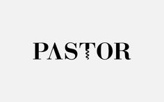 the word pastor written in black on a white background