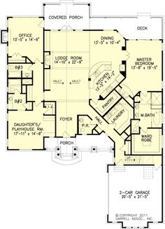 the first floor plan for this house