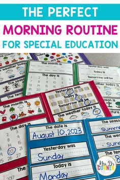 the perfect morning routine for special education