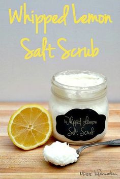 an image of whipped lemon salt scrub