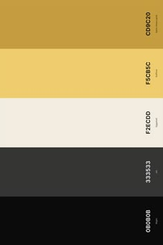 the color palette is yellow, grey, and black