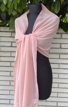 A very elegant chiffon shawl for your wedding party or evening dress. Made of soft and light chiffon. Color: pink peach misty rose blush ( other colors are available ) Size : 200 cm x 45 cm approximately You can use it as a wrap, shawl or stola. WE have matching bags in our Etsy Shop! WE accept credit cards! Elegant Formal Shawl For Spring, Elegant Wrap For Spring, Elegant Spring Formal Shawl, Elegant Formal Spring Shawl, Elegant Shawl For Summer Parties, Elegant Pink Shawl For Party, Elegant Summer Shawl Wrap, Elegant Pink Party Shawl, Elegant Summer Wrap