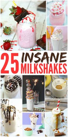 the cover of 25 insane milkshakes