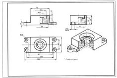 the drawing shows an image of two different parts