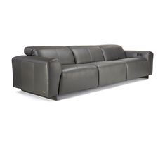 Our power motion modular sofa takes comfort to a whole new level. It features contemporary lines and gorgeous tailoring in top grain leather. The 180 degree... White Leather Sofas, Power Reclining Loveseat, Three Seat Sofa, Leather Loveseat, Leather Sectional, Sofa Sale, Top Grain Leather, Modular Sofa, Comfortable Seating