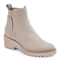 PRICES MAY VARY. 【HIGH QUALITY】Womens chelsea boots are made from faux suede or croc-embossed leather, padded insole and soft to skin lining, hugs your feet from heel to toe, providing superior all-day comfort. Breathable and keep feet dry, lug soles provide great traction, grip and support to prevent you from skipping. A simple and fashionable ankle boots that you won't regret!Dress it down with 90s-vibe flannel or up with a ribbed knit and draped skirt. 【ESSENTIAL ANKLE BOOTS FOR YOUR CLOSET】P Combat Fashion, Lug Sole Chelsea Boots, Low Heel Ankle Boots, Lug Sole Boots, Trendy Boots, Chelsea Boots Women, Draped Skirt, Grey Boots, Chunky Block Heels