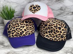 "These unique custom MADE TO ORDER hats are truely one of a kind. Not all heads are created equal , which is why we have so many size options. You can customize your hat color, size and your favorite design. please note all hat colors vary by size, in other words- not every hat color is available in every size. **please note these are made to order and the design layouts will be unique to each hat ordered** Please feel free to ask any questions you have about sizing, as these are MADE TO ORDER e Purple Hats As Gifts, Purple Hat As A Gift, Pink Baseball Cap As Gift, Purple Cap As A Gift, Customizable Mini Cap Hats As Gift, Trendy Gift Snapback Hat With Curved Bill, Customizable Cute Trucker Hat For Gift, Trendy Snapback Hat With Curved Bill For Gift, Gift Baseball Cap