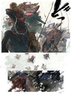 Book Illustration Layout, Traditional Japanese Art, Comic Manga, Dark Art Illustrations, Matte Painting, Ap Art, Character Illustration, Art Works, Comic Art