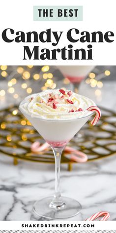 the best candy cane martini recipe