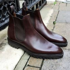 Handmade Men Oak Grain Leather Chelsea Dress Boot on Storenvy Chelsea Dress, Dress Boot, Best Dressed Man, Men's Boots, Light Photography