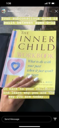 someone is reading the inner child workbook