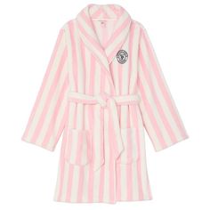 About This Product So Plush And Snuggly, You'll Want To Wear This Robe All Day Long. Complete With A Shawl Collar And Handy Pockets. Tie Waist Belt Hits At Knee Shawl Collar Side Pockets Machine Wash Imported Vs Dressing Gown, Victoria Secret Dressing Gown, Victoria Secret Robe Silk, Silk Pjs, Striped Shawl, Lingerie Catalog, Victoria Secret Outfits, Swim Brands, Pajamas Gift